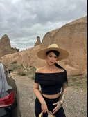 Madonna yaka bol paça pantolonlu takım - 4