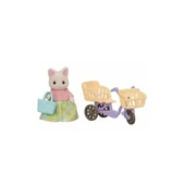 Nessiworld  5680SylvanianFamiliesÇiçekliKediAnneveBisikleti+3yaş - 4