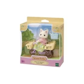 Nessiworld  5680SylvanianFamiliesÇiçekliKediAnneveBisikleti+3yaş - 1