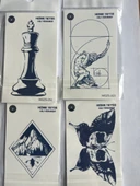 Denge 4 Adet Minimal 11x8 cm 3 Hafta Kalıcı Yarı Kalıcı Geçici Dövme - 1