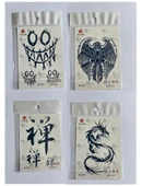 Dragon Çince 3 Hafta Kalıcı 4 Adet Minimal Yarı Kalıcı Dövme Seti - 1