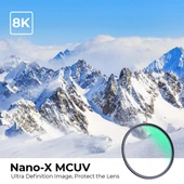 K&F CONCEPT 58 mm Nano-X MCUV Çok Katmanlı 8K UV Filtre thumbnail 2