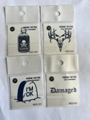 Kuru Kafa 4 Adet Birden Minimal 3 Hafta Kalıcı Geçici Dövme Seti - 1