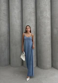 Piliseli uzun elbise - 3