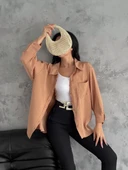 Modal oversize cepli gömlek - 3