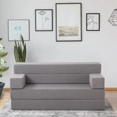 Homedius Melisa Çift Kişilik Katlanır Yatak Katlanır Koltuk  Bej Çift - 8