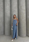 Piliseli uzun elbise - 1