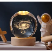 KENPAZAR Samanyolu Renk Değiştiren Işıklı Cam Küre 8cm thumbnail 1