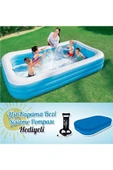 Bestway 54009 Şişme Havuz Aile Havuzu 305cm X 183cm X 56cm + Üst Kapama Bezi + Şişirme Pompası Hediyeli - 1