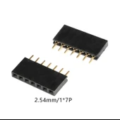 1x7 Pin Dişi Header Konnektör 2.54mm 180° 180C Ph:8.5mm - 440 Adet thumbnail 7