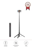 Torima TT-01 Çok Amaçlı 1.77M Kumandalı Tripod Selfie Çubuğu Siyah - 1