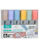 Cengo 6lı Fosforlu Kalem Retro Renkler CGO803 - 1