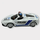 Metal Mini Polis Arabası  8 cm - Polis - 7 - 2