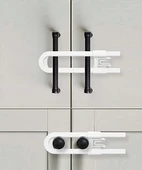 Bebek Çocuk Çekmece Ve Dolap Koruma Raylı Güvenlik Sistemi Emniyet Kilidi - 2