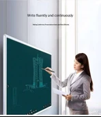 Akıllı Tahta/Telefon/Tablet Dokunmatik Kalem Lazer Presenter Kablosuz Sunum Kumandası-Fiber Uçlu-1 - 3