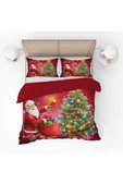 yok yok evim eve dair her şey Yılbaşı Temalı Noel Desenli Çift Kişilik  Nevresim Seti - 6