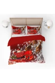 yok yok evim eve dair her şey Yılbaşı Temalı Noel Desenli Çift Kişilik  Nevresim Seti - 9