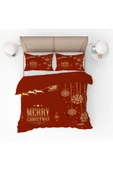 yok yok evim eve dair her şey Yılbaşı Temalı Noel Desenli Çift Kişilik  Nevresim Seti - 2