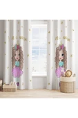 yok yok evim eve dair her şey Çocuk Odası Dekoratif LİTTLE PRENSES Desenli Fon Perde - 1
