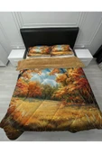 yok yok evim eve dair her şey Welsoft Pofuduk Çift Taraflı SONBAHAR  Desenli Çift Kişilik Yorgan Uyku Seti - 1