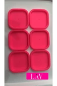 LAV 6 ADET Yedek Saklama Kabı Kapağı Pembe 6 Lı -270 Cc - 1