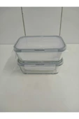 LAV FEYZADE Fresco Cam Kilitli Saklama Kabı 2'li Set DİKDÖTRGEN (1200 cc)-(FRS-257) - 3