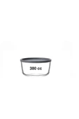 LAV FEYZADE Round Saklama Kabı (380 cc X 2 ADET) ANTRASİT KAPAKLI - 3