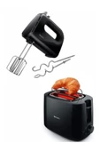 Philips HR3705/10 El Mikseri ve HD2581/90 Ekmek Kızartma Makinesi Seti - 1