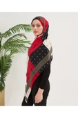 FEYZADE Sena Scarfs CARDİON BEYOĞLU KIRMIZI ŞAL 75 x 180 - 3