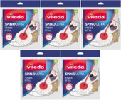 Vileda Spino Ultra Yedek Mop Paspas Ucu (%100 Mikrofiber) (5 Li Set) - 1