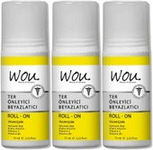 Wou World Of Unique Roll-On Unisex Deodorant 75ML Ter Önleyici Beyazlatıcı (3 Lü Set) - 1