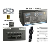 AZTECH Atx 850 850W 14 cm Fan 80 Plus Copper Tam Modüler Psu thumbnail 1