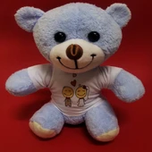 Mutlu Çift Tişörtlü Peluş Ayı - 1