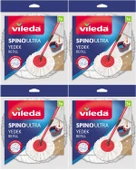 Vileda Spino Ultra Yedek Mop Paspas Ucu (%100 Mikrofiber) (4 Lü Set) - 1