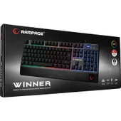 Rampage KB-R34 WINNER Semi Mekanik Q Rainbow Işıklı Gaming Oyuncu Klavyesi thumbnail 7