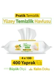 Turco Doğadan Pratik Yüzey Temizlik Havlusu Limon 4x100 (400 Yaprak) - 1