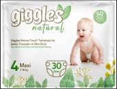 GİGGLES NATURAL IKIZ MAXI BEBEK BEZİ 30 LI ( 4 NO ) - 1