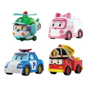 Nessiworld POLI MRT-760 Robocar Poli Mini Kasabanın Kurtarma Araçları 4lü Set - 1