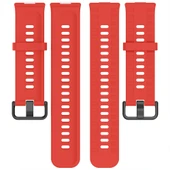 Huawei Watch Fit3 Fit 4 Fit 4 Pro İle Uyumlu GlacierFlex Metal Tokalı Spor Silikon Kordon  Kırmızı thumbnail 6