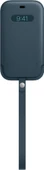 Apple iPhone 12 ve iPhone 12 Pro için Magsafe Özellikli Deri Zarf Kılıf - Baltık Mavisi Outlet - 1