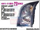 441-11B5R-LDEM2 DEPO / SAĞ FAR CRAFTER 2006-2017 ARASI - 2E1941016 - 2