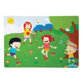 Nessiworld 1276-CS Chiva, İlkbahar Ahşap Yer Puzzle - 1