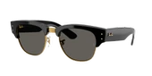 Ray-Ban Mega ClubMaster ASAP Rocky Özel Koleksiyon Güneş Gözlüğü 0RB0316S Black On Gold Dark Grey 53 Ekartman 6826J5 - 1