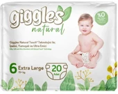GİGGLES NATURAL IKIZ EXTRA LARGE BEBEK BEZİ 20 LI ( 6 NO ) - 1
