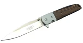 Cr 0150 Kamp Çakı 20,5 Cm - Ahşap Saplı, Yarım Otomatik, Kılıflı, Kutulu - 1