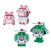 Nessiworld POLI MRT-674 Robocar Poli Mini Transforming Kasabanın Kurtarma Araçları 4lü Set - 2
