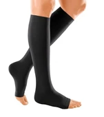 VARİMED, DİZ ALTI, HAFİF BASINÇ (CCL1), AÇIK BURUN, SİYAH, VARİS ÇORABI, - 1