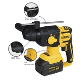 RTS5040 Şarjlı Sds Plus Kırıcı ve Delici Kömürsüz 1.8Jul 26mm 2x4 Ah 20V Çift Akü S-Lion - Akü Dahil - 3