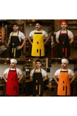 AHSEN EXPORT Boydan Askılı Cepli Servis Önlüğü - 2