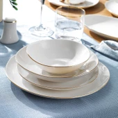 Schafer Ella Yemek Takımı 56 Parça-Altın - 2